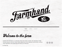 Tablet Screenshot of farmhandco.com